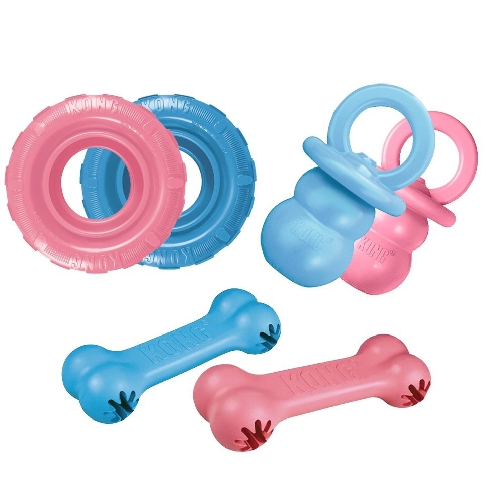 美國 KONG Puppy Tires 幼犬輪胎/奶嘴/骨頭玩具 耐咬安全無毒 狗玩具『WANG』-細節圖2