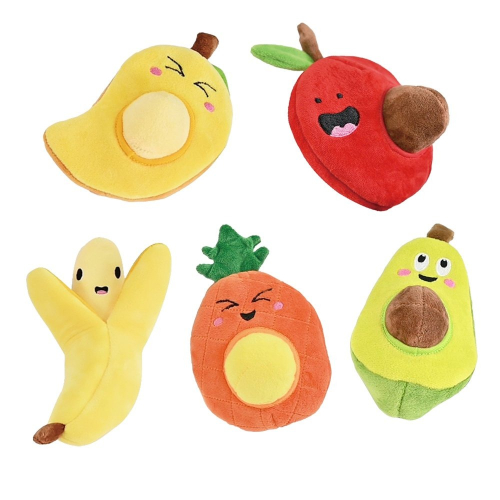 Amy Carol 藏食益智水果系列 芒果/蘋果/鳳梨/酪梨/香蕉 趣味水果造型 犬用玩具『WANG』