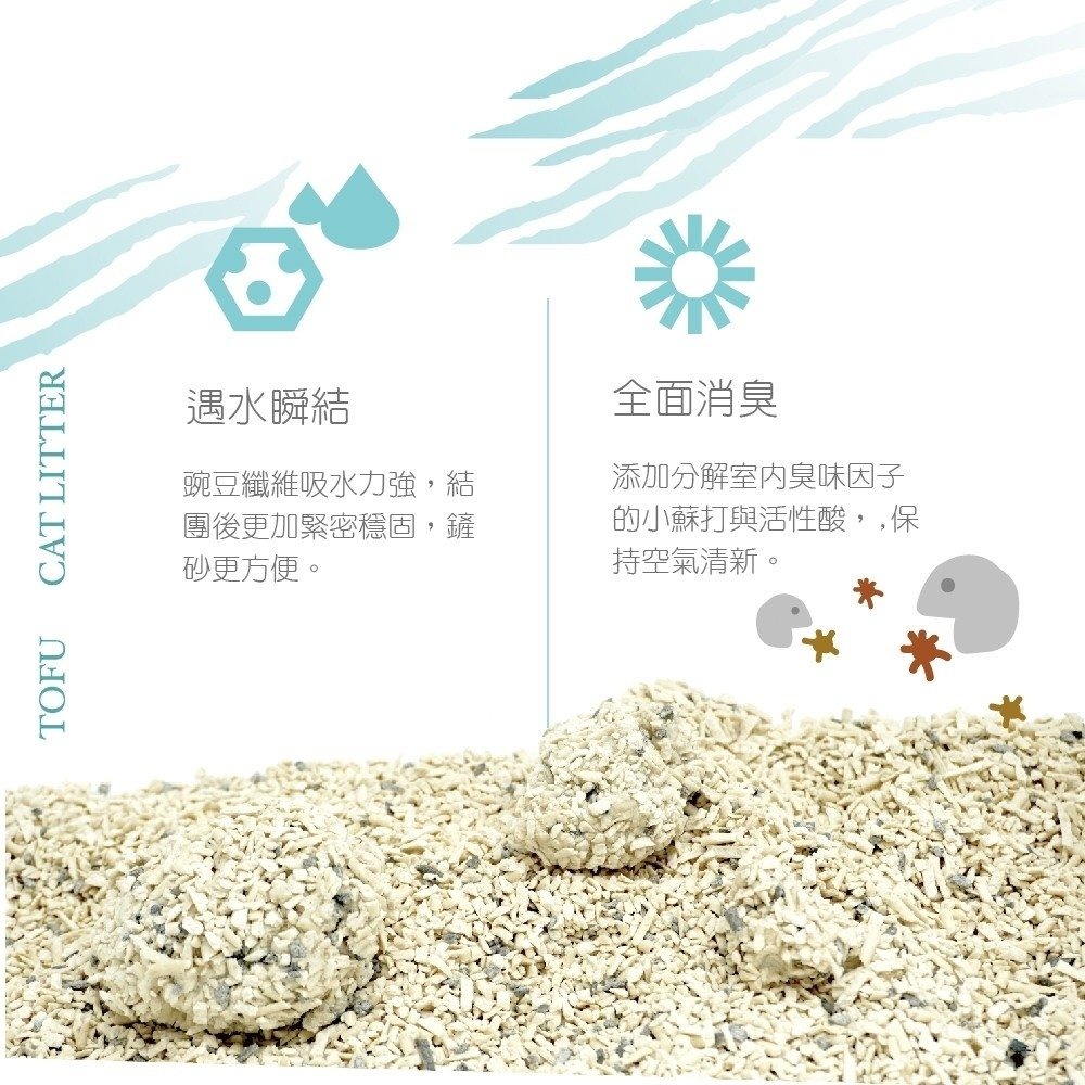 KogiPet 宏瑋貓砂 天然仿礦型豆腐砂 2.5KG 吸水量6L 可沖馬桶 無塵砂『WANG』-細節圖6