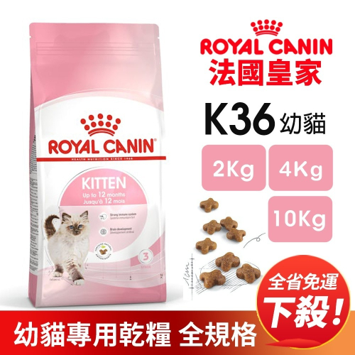 Royal Canin 法國皇家 K36 幼貓專用乾糧【免運】 全規格 2KG 4KG 10KG 幼貓『WANG』