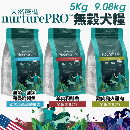 Nature Pro 天然密碼 無穀犬糧5Kg-9.08kg【免運】零穀物麩質 超級食材 無穀 狗飼料『WANG』