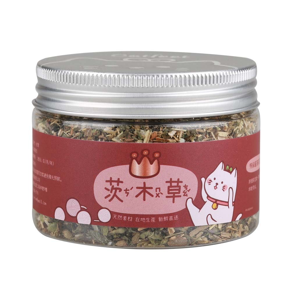 CatFeet 茨木草 特級貓薄荷 銅罐｜小罐 大罐 粗細葉貓草 化毛 可撒在貓玩具抓板上 貓零食『WANG』-細節圖6