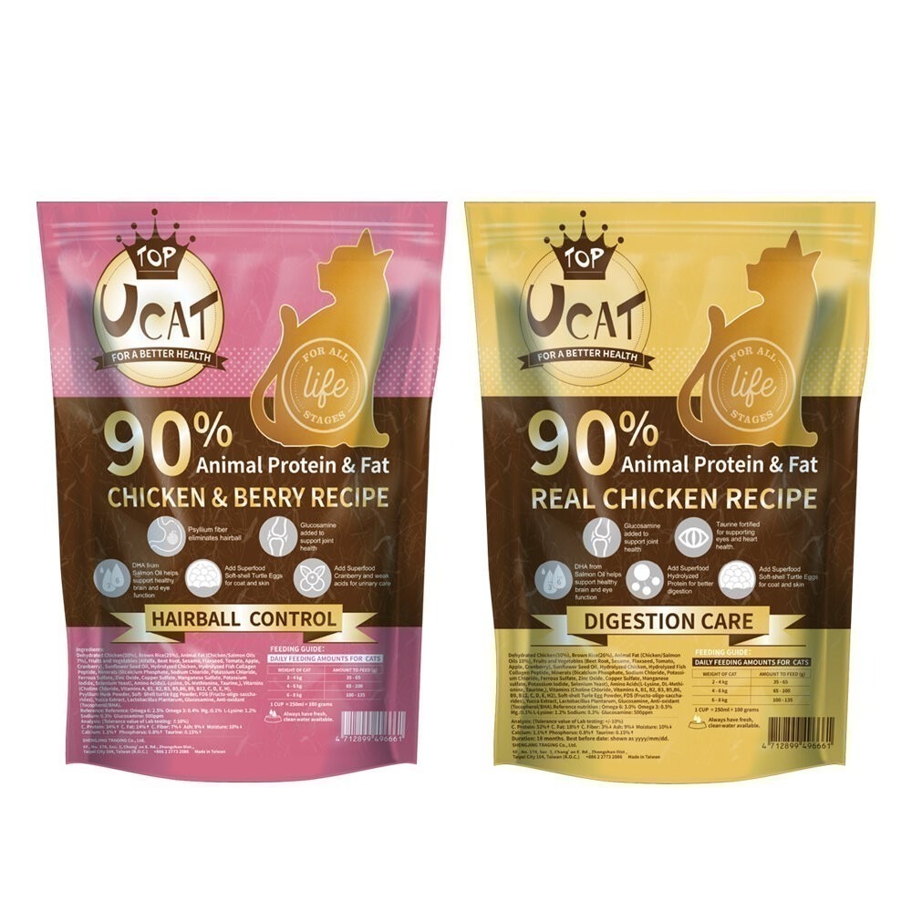 🔥特價下殺🔥UCAT 全齡貓 400g 莓好生活(雞肉+蔓越莓)｜鄉村樂活(雞肉+糙米)  貓飼料『林口旗艦店』-細節圖2