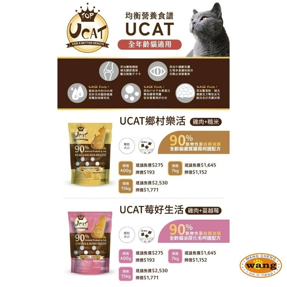 UCAT 全齡貓｜ UDOG 全齡犬 400g 犬糧 狗飼料 貓糧 貓飼料『林口旗艦店』-細節圖5