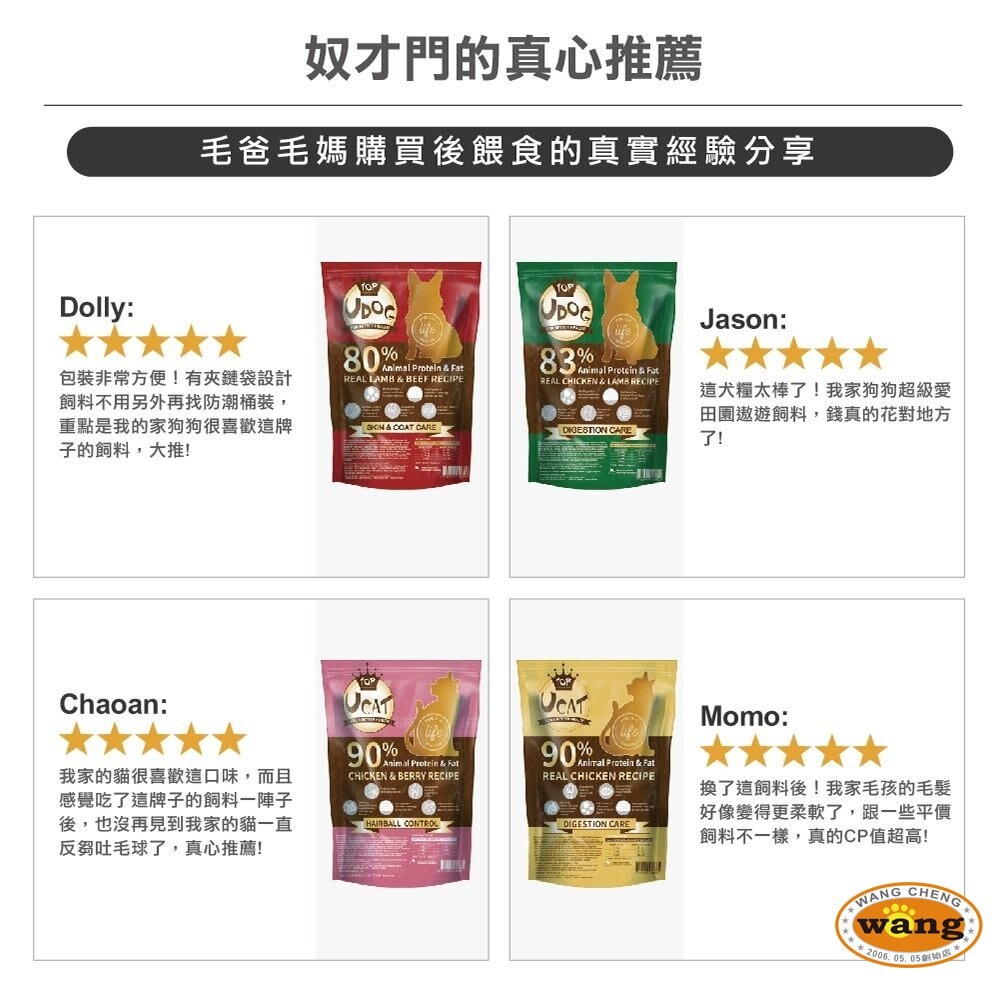 『WANG』UDOG 全齡犬 草原盛宴-牛羊雙拼400g 犬糧 狗飼料『林口旗艦店』-細節圖4