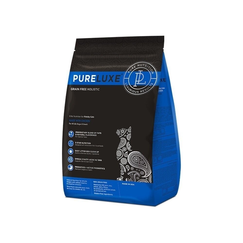 PureLUXE 美國純華 天然無穀貓糧 400g 成幼貓/室內貓/長毛貓/高齡低卡貓 低GI 低敏配方『林口旗艦店』-規格圖6