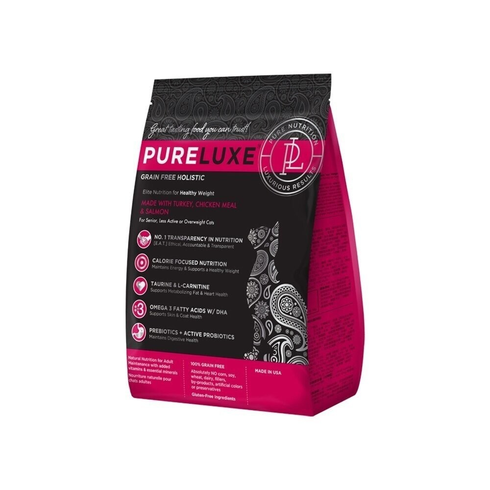 PureLUXE 美國純華 天然無穀貓糧 400g 成幼貓/室內貓/長毛貓/高齡低卡貓 低GI 低敏配方『林口旗艦店』-規格圖6