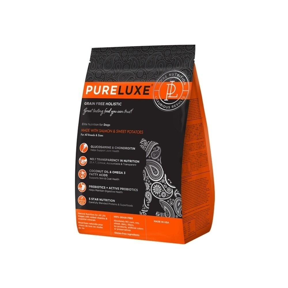 【買大送小/免運】PureLUXE 美國純華 天然無穀犬糧 4LB 成犬/高齡犬/室內幼犬/小型犬『林口旗艦店』-規格圖8