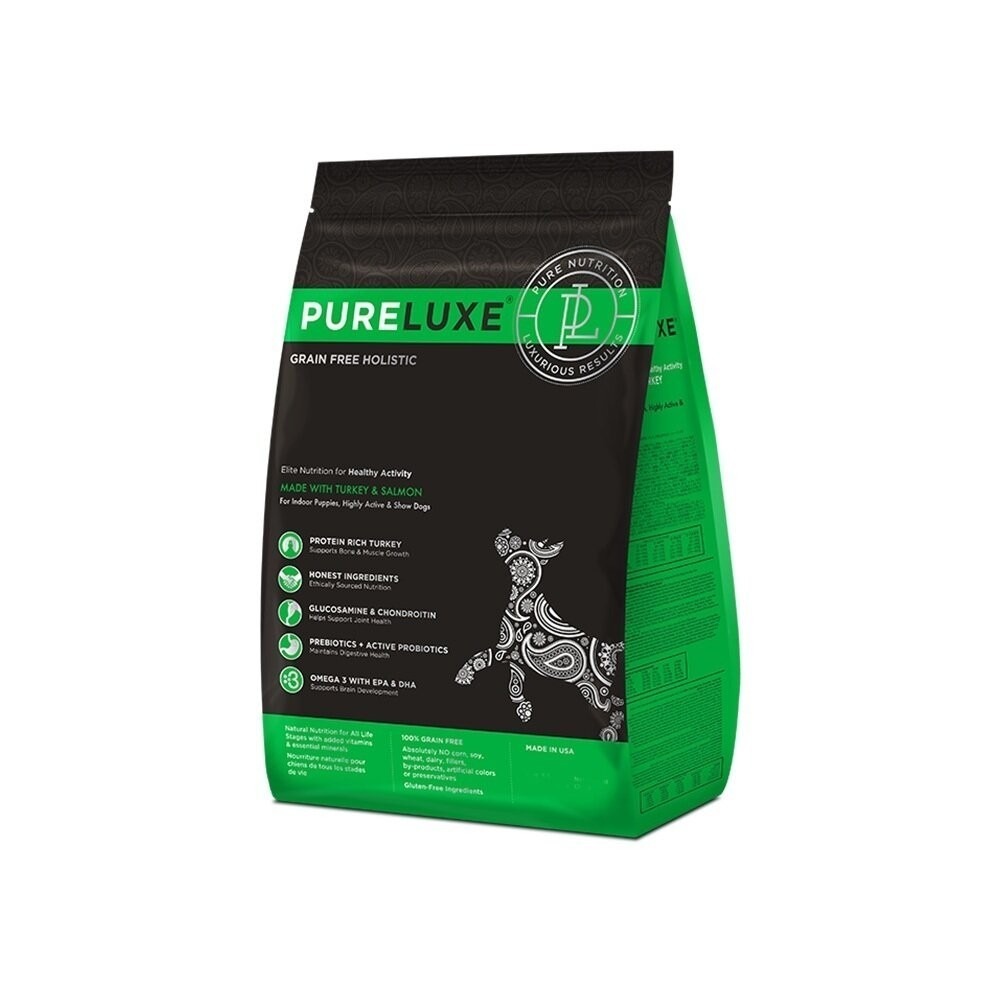 【買大送小/免運】PureLUXE 美國純華 天然無穀犬糧 4LB 成犬/高齡犬/室內幼犬/小型犬『林口旗艦店』-規格圖8