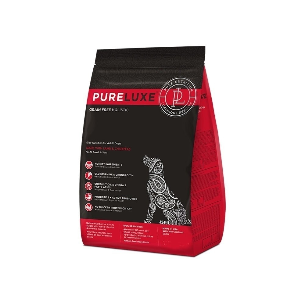 【買大送小/免運】PureLUXE 美國純華 天然無穀犬糧 22LB 成犬/高齡犬/室內幼犬/小型犬『林口旗艦店』-規格圖8