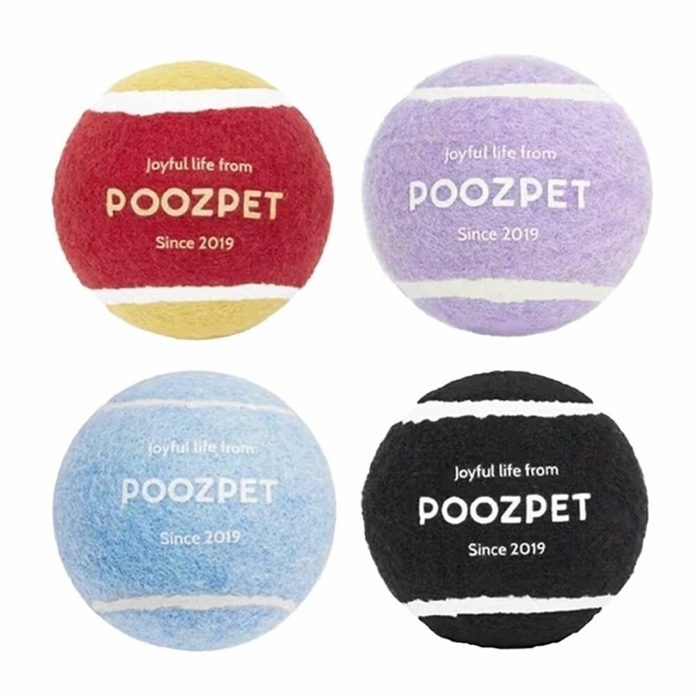 【現貨】POOZPET 寵物網球 狗玩具 發聲網球 寵物磨牙/耐咬/大型犬 /互動玩具『WANG』『林口旗艦店』-細節圖2