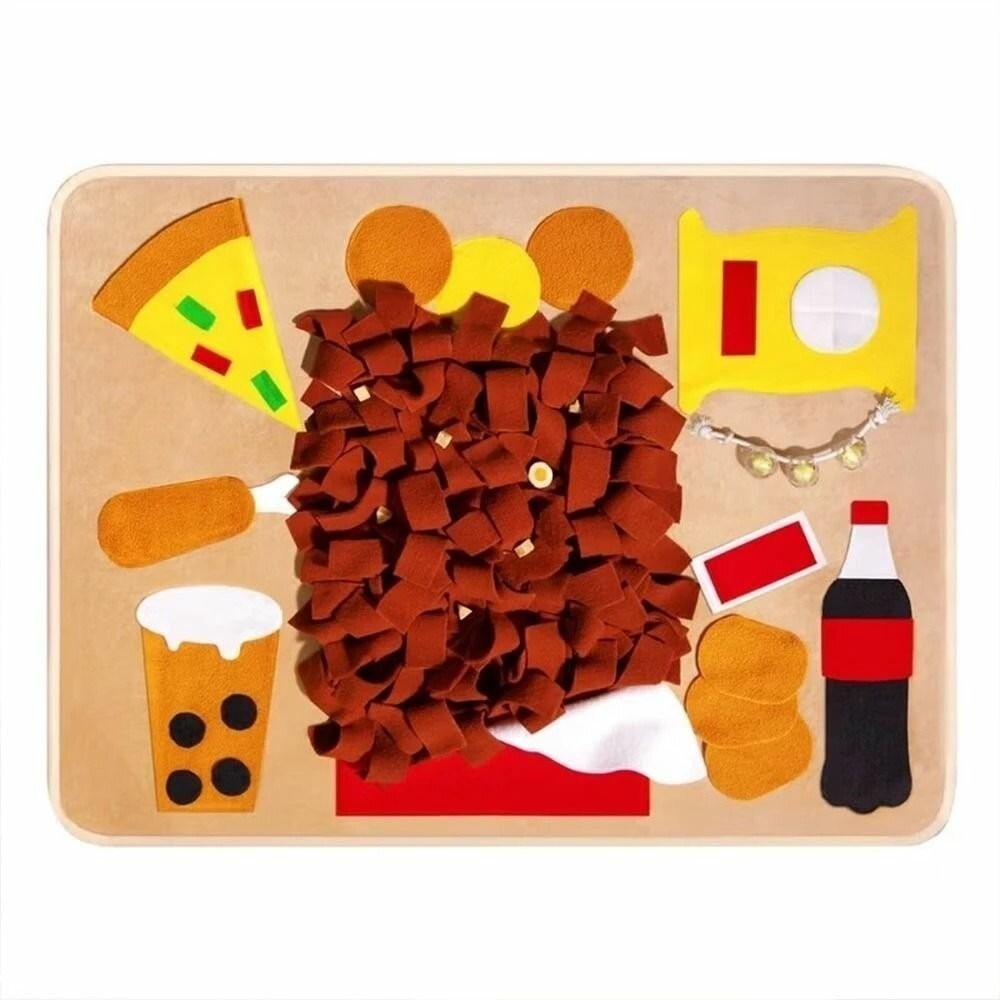 【現貨】POOZPET 肥宅快樂餐嗅聞墊 寵物玩具 在家遛狗/慢食/益智覓食玩具 狗玩具『林口旗艦店』-細節圖2