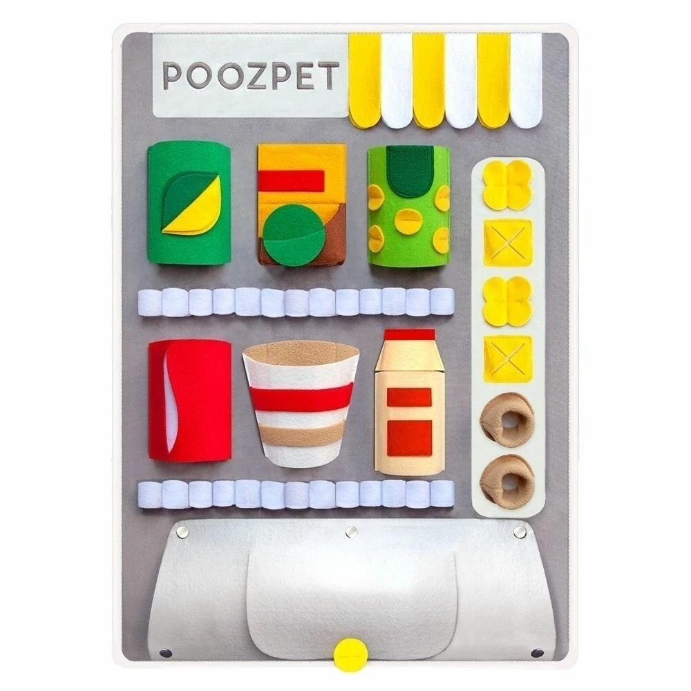 【現貨】POOZPET 自動販賣機嗅聞墊 解悶益智立體 貓狗玩具/防拆家/覓食玩具 狗玩具『林口旗艦店』-細節圖2