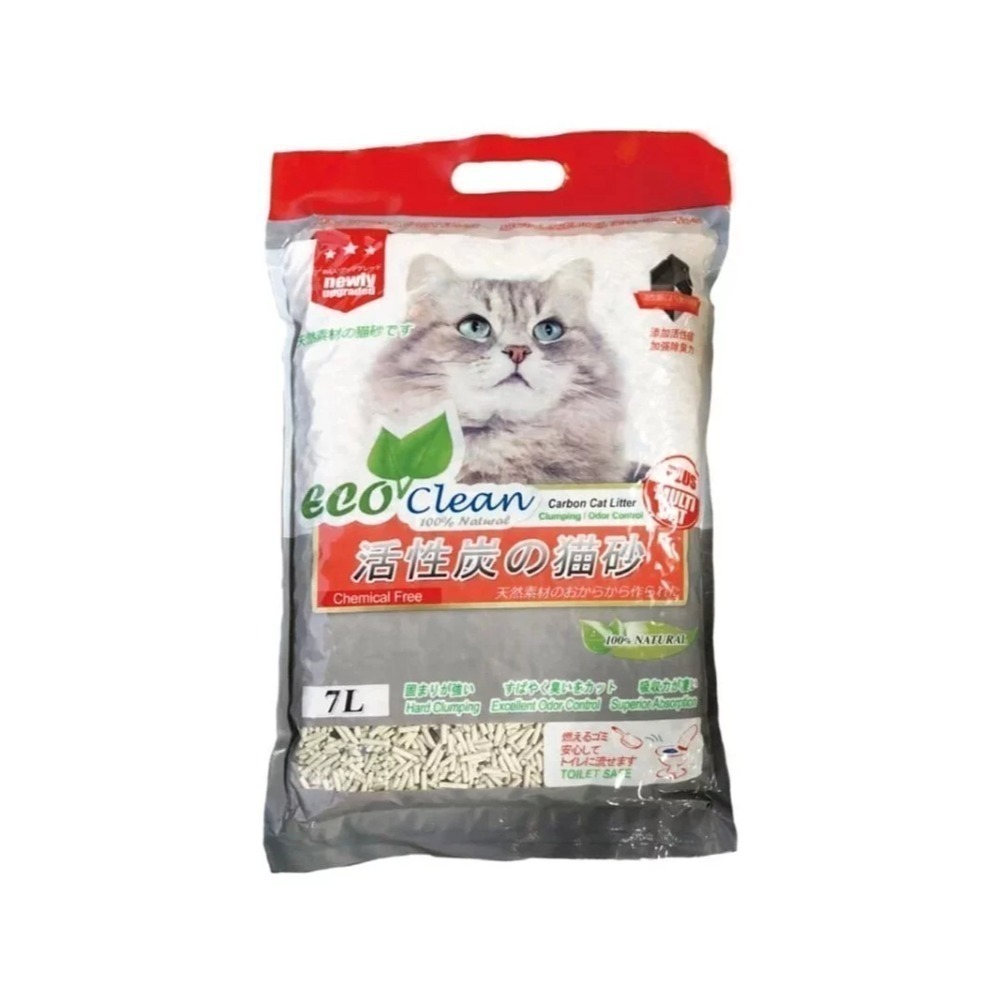 艾可|豆腐貓砂-活性碳7L