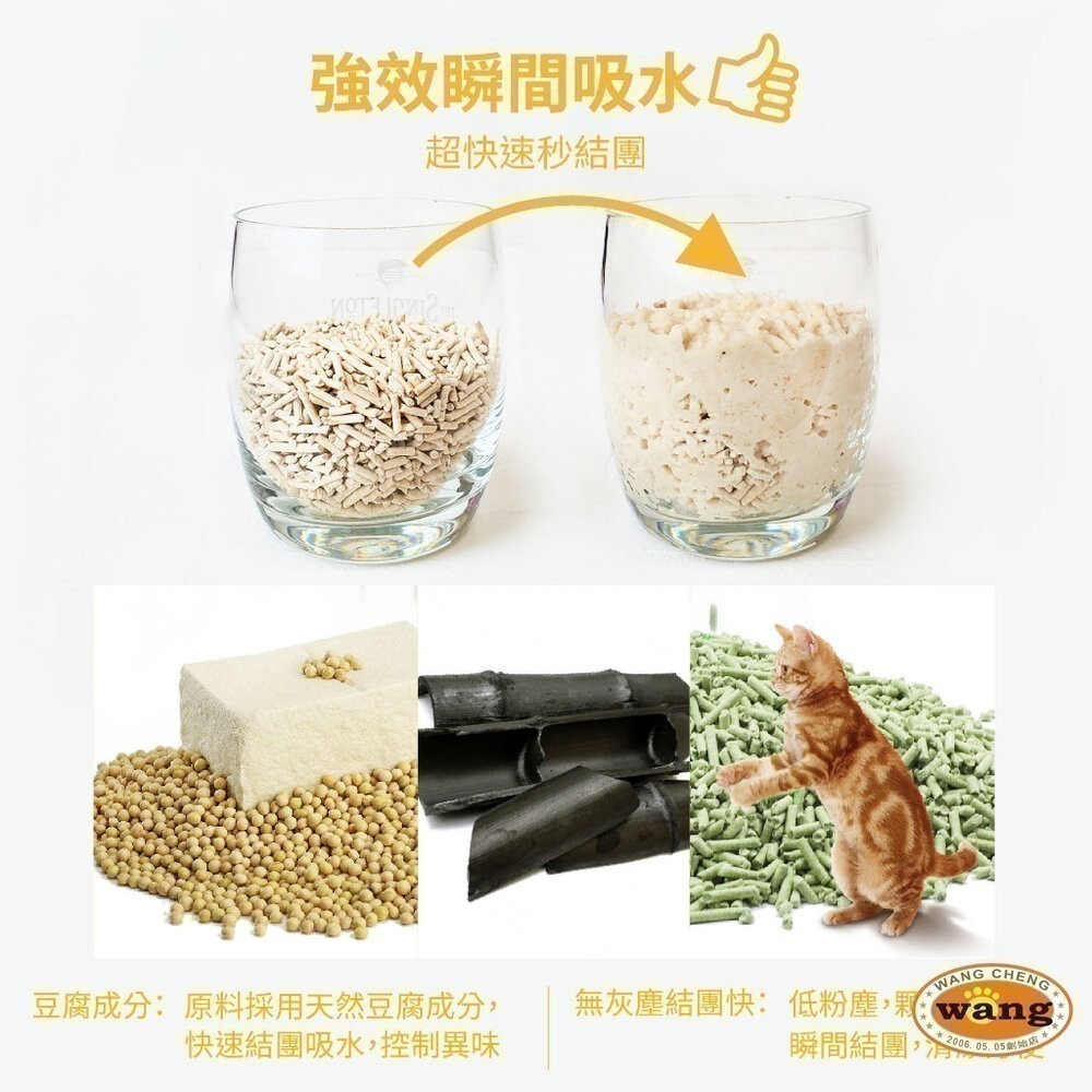 🔥【單包】🔥icat 寵喵樂 環保天然豆腐砂 6L扎實的凝結力  豆腐砂 貓砂『林口旗艦店』-細節圖5