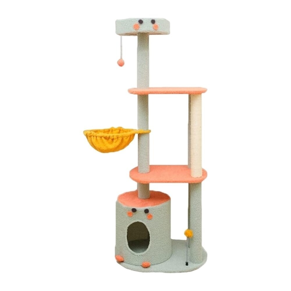 icat 寵喵樂 貓跳台 | 可愛 小鴨 恐龍 仙人掌 富士 多功能貓爬架 貓抓板 貓抓柱 貓窩 貓架『林口旗艦店』-規格圖11