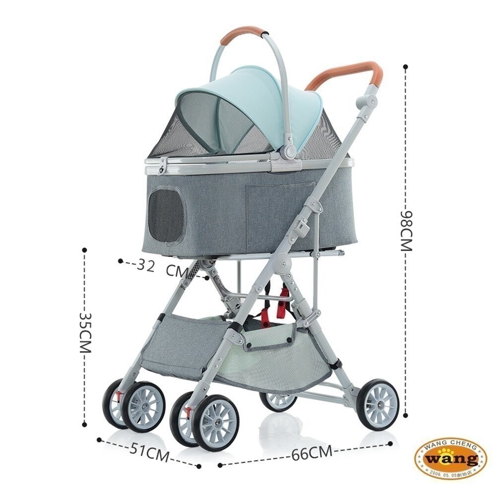 📣年終特價活動🎉BND寵喵樂 可分離式寵物推車 BND103  可調節 可分離式 一鍵收車 寵物推車『林口旗艦店』-細節圖9