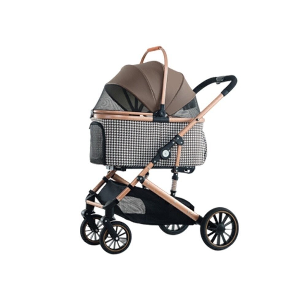 【免運】BND中型寵物減震推車 外出寵物車 車包分離 可折疊 大推車 寵物推車 BNDC303L『林口旗艦店』-規格圖11