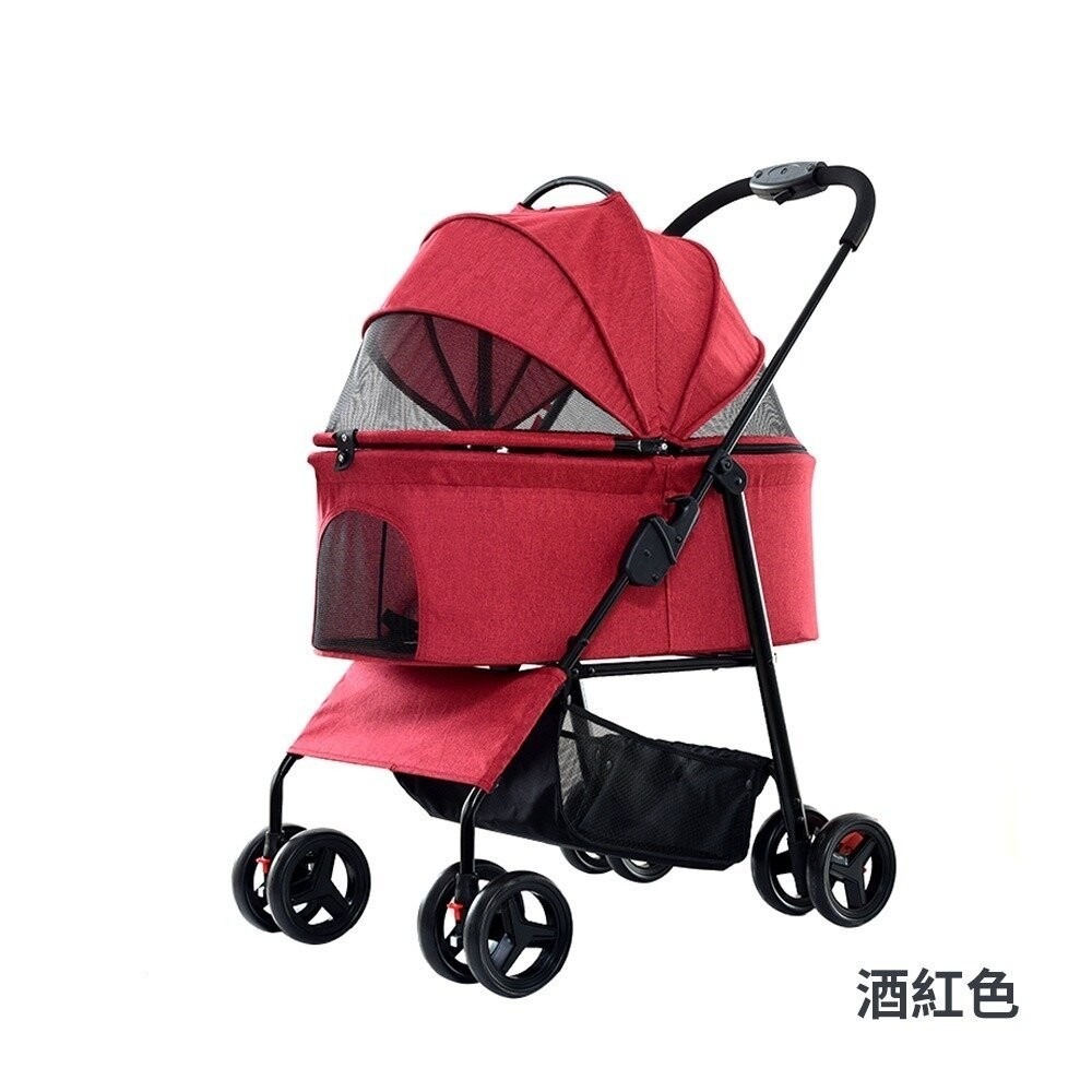 【免運】BND 輕便戶外寵物推車 外出寵物車 可分離式 推車 貓狗寵物車 BNDK107『林口旗艦店』-規格圖9