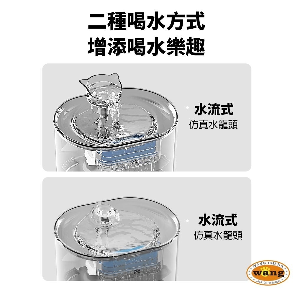 LIFE Pet 透明貓頭流水飲水器2.2L FT666透 附濾芯|餵水器 寵物飲水機 貓咪飲水機 貓狗通用-細節圖6