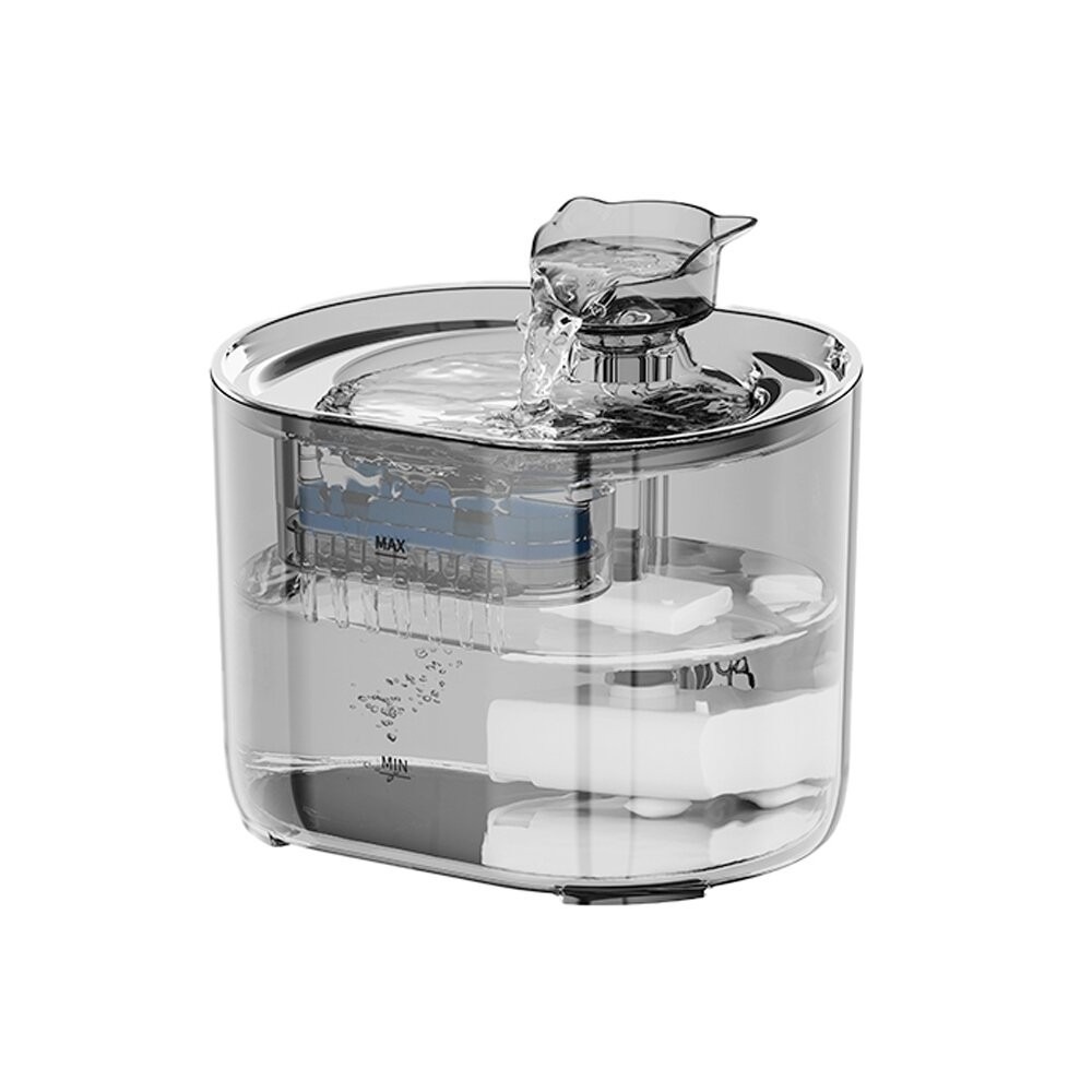 LIFE Pet 透明貓頭流水飲水器2.2L FT666透 附濾芯|餵水器 寵物飲水機 貓咪飲水機 貓狗通用-規格圖10