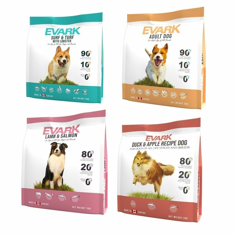 EVARK 渴望 無穀狗飼料 1kg【免運】鮮雞 海陸龍蝦 羊肉鮭魚 鴨肉蘋果 犬糧『林口旗艦店』-細節圖2