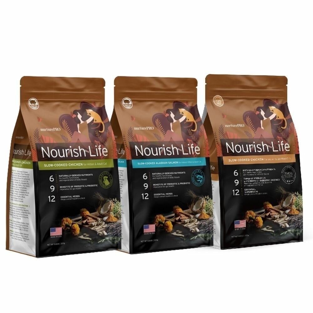 Nurture PRO 天然密碼 貓糧 300g 幼成貓 室內幼貓 成貓 低敏雞肉『林口旗艦店』-細節圖2