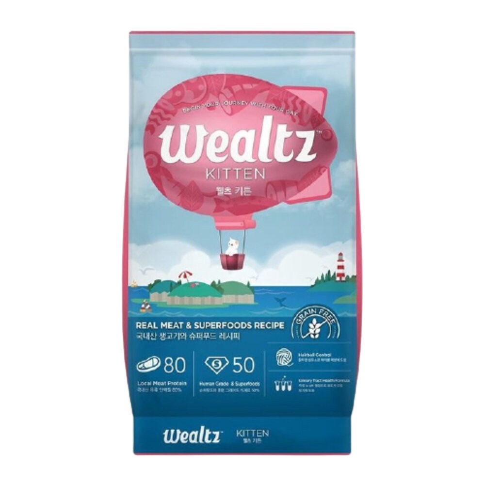 Ｗealtz 維爾滋 天然無穀寵物貓糧 300g 夾鏈獨立包 韓國品牌 幼成貓 全齡貓 化毛貓 低脂貓『林口旗艦店』-規格圖6