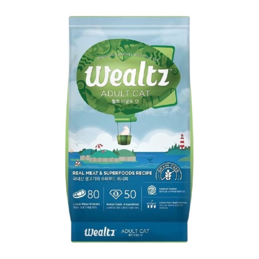 Ｗealtz 維爾滋 天然無穀寵物貓糧 300g 夾鏈獨立包 韓國品牌 幼成貓 全齡貓 化毛貓 低脂貓『林口旗艦店』-規格圖6