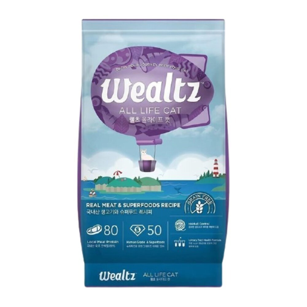 Ｗealtz 維爾滋 天然無穀寵物貓糧 300g 夾鏈獨立包 幼成貓 全齡貓 化毛貓 低脂貓 貓飼料『旺城寵物』-規格圖6