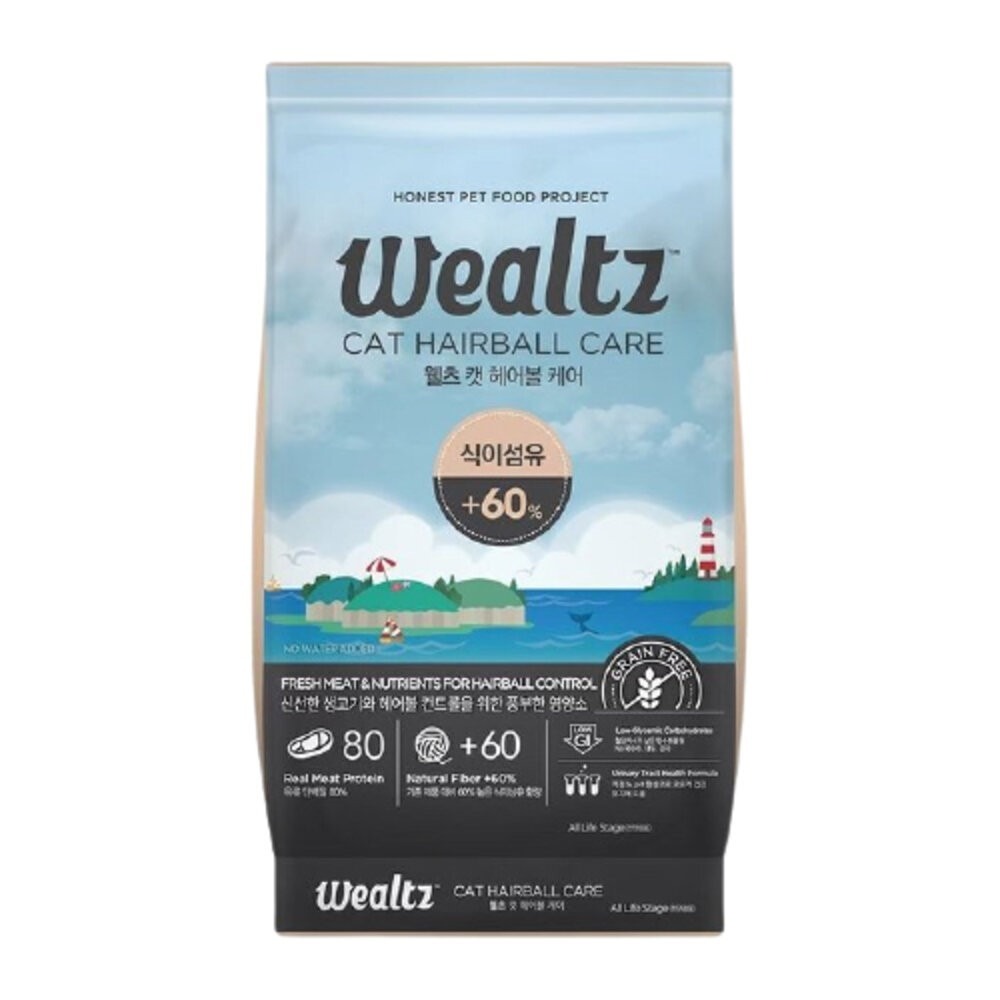 Ｗealtz 維爾滋 天然無穀寵物貓糧 300g 夾鏈獨立包 韓國品牌 幼成貓 全齡貓 化毛貓 低脂貓『林口旗艦店』-規格圖6