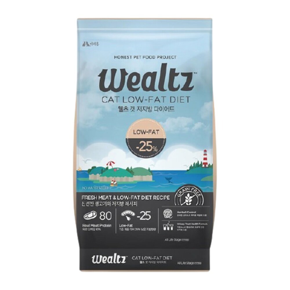 Ｗealtz 維爾滋 天然無穀寵物貓糧 300g 夾鏈獨立包 韓國品牌 幼成貓 全齡貓 化毛貓 低脂貓『林口旗艦店』-規格圖6