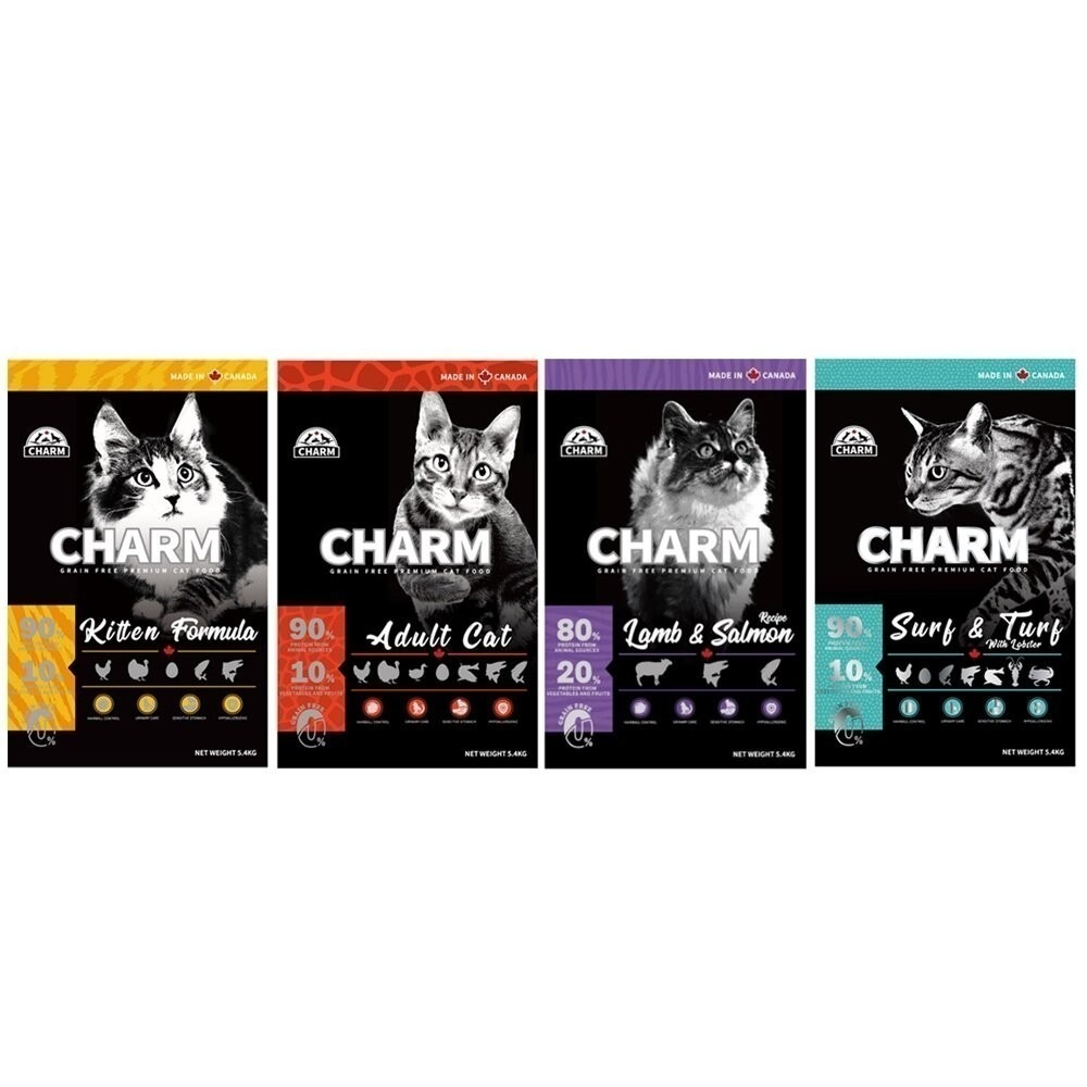 CHARM 野性魅力 優質無穀貓糧 1Kg 幼貓 成貓 羊肉鮭魚｜海陸龍蝦盛宴 挑嘴貓 貓飼料『林口旗艦店』-細節圖3