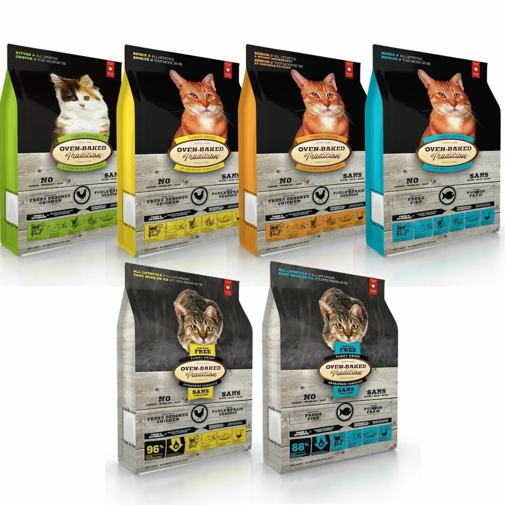 Oven Baked 烘焙客 貓糧 5磅-10磅【免運】每日健康 低敏無穀系列 貓飼料『林口旗艦店』-細節圖2