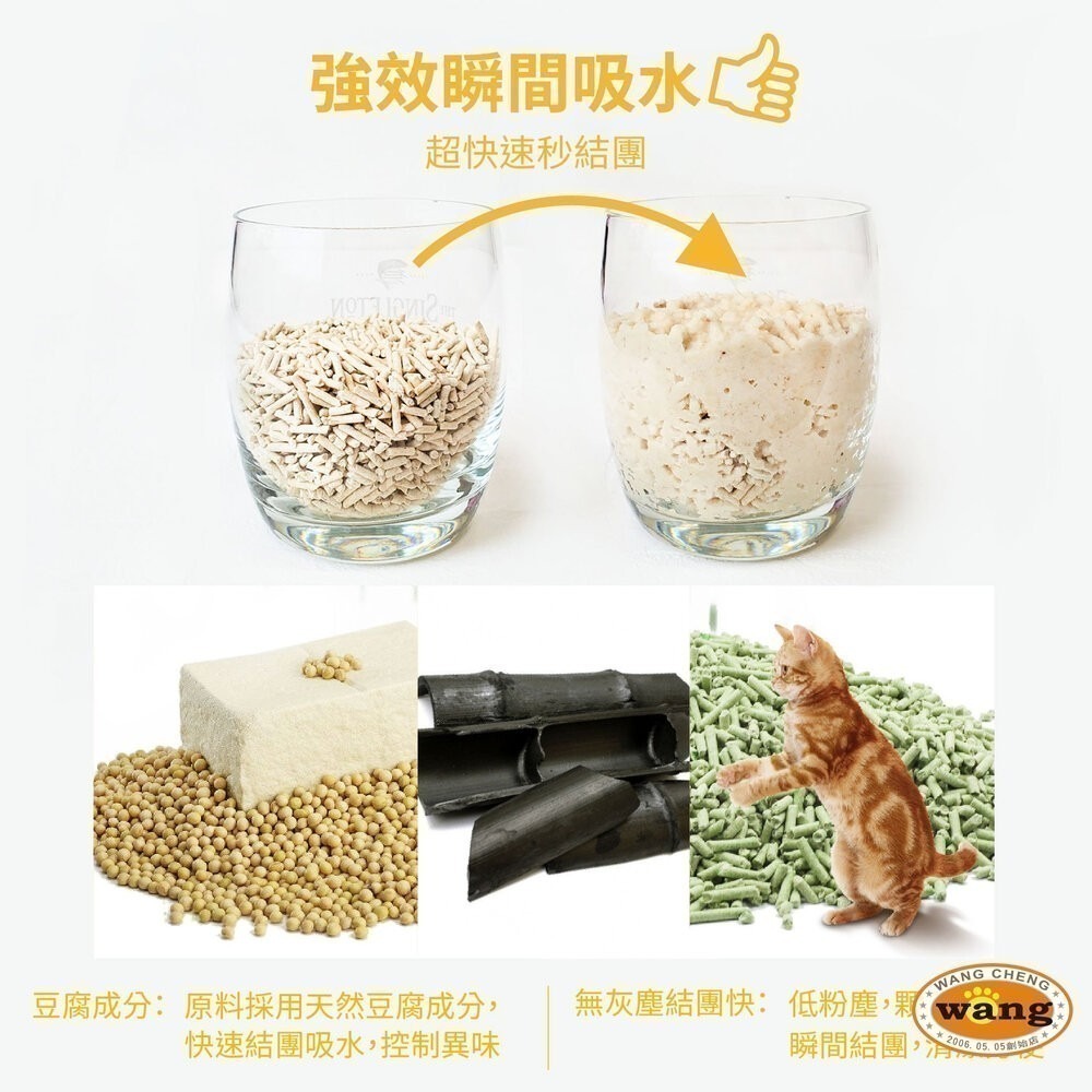 【6包組免運】icat 寵喵樂 環保天然豆腐砂 6L 台灣現貨 扎實的凝結力 省時省力 豆腐砂 貓砂-細節圖7