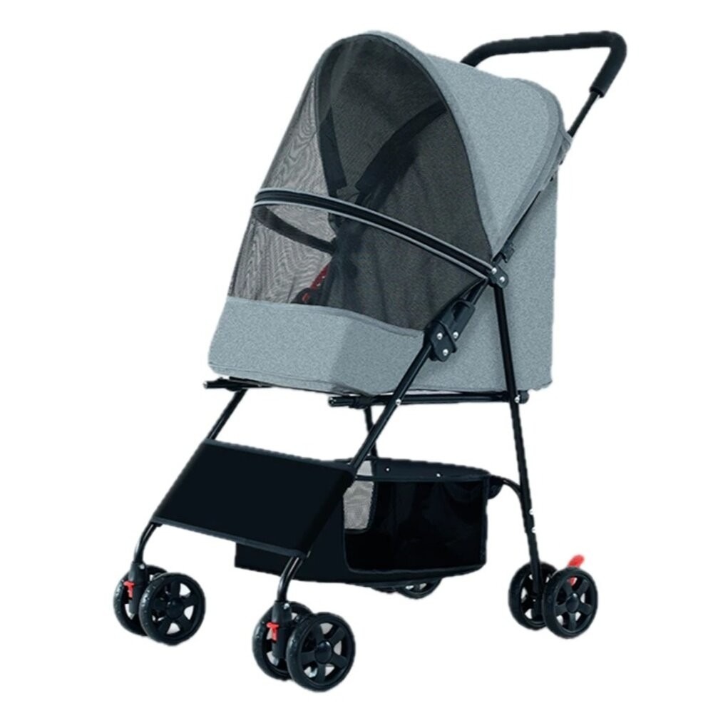 BND 可折摺疊寵物推車 BNDC101 黑色/灰色 | 超輕量 折疊式 萬向輪 貓狗推車『林口旗艦店』-規格圖10