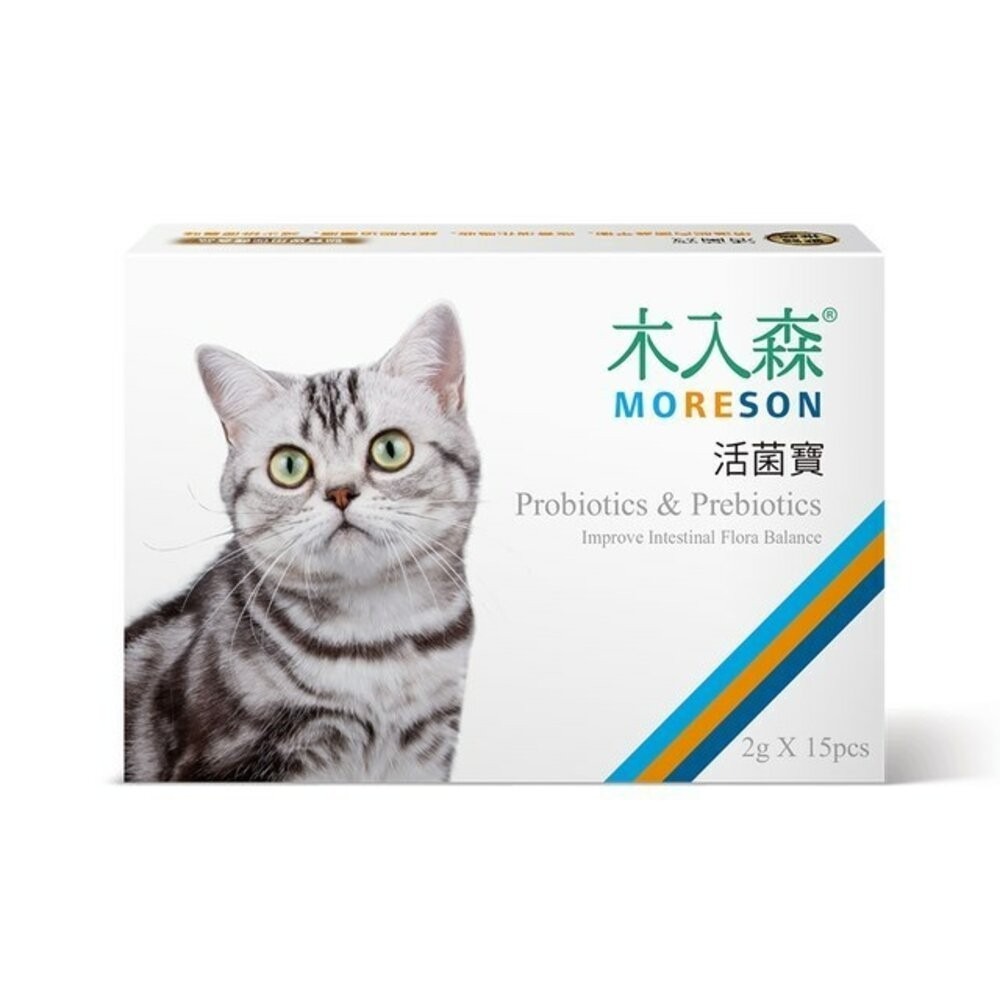 Moreson 木入森 貓咪營養品 保腎利/膚立好/護疫升/有關膝/好規泌/排毛粉/益生菌固齒麗口滴劑『旺城寵物』-規格圖9
