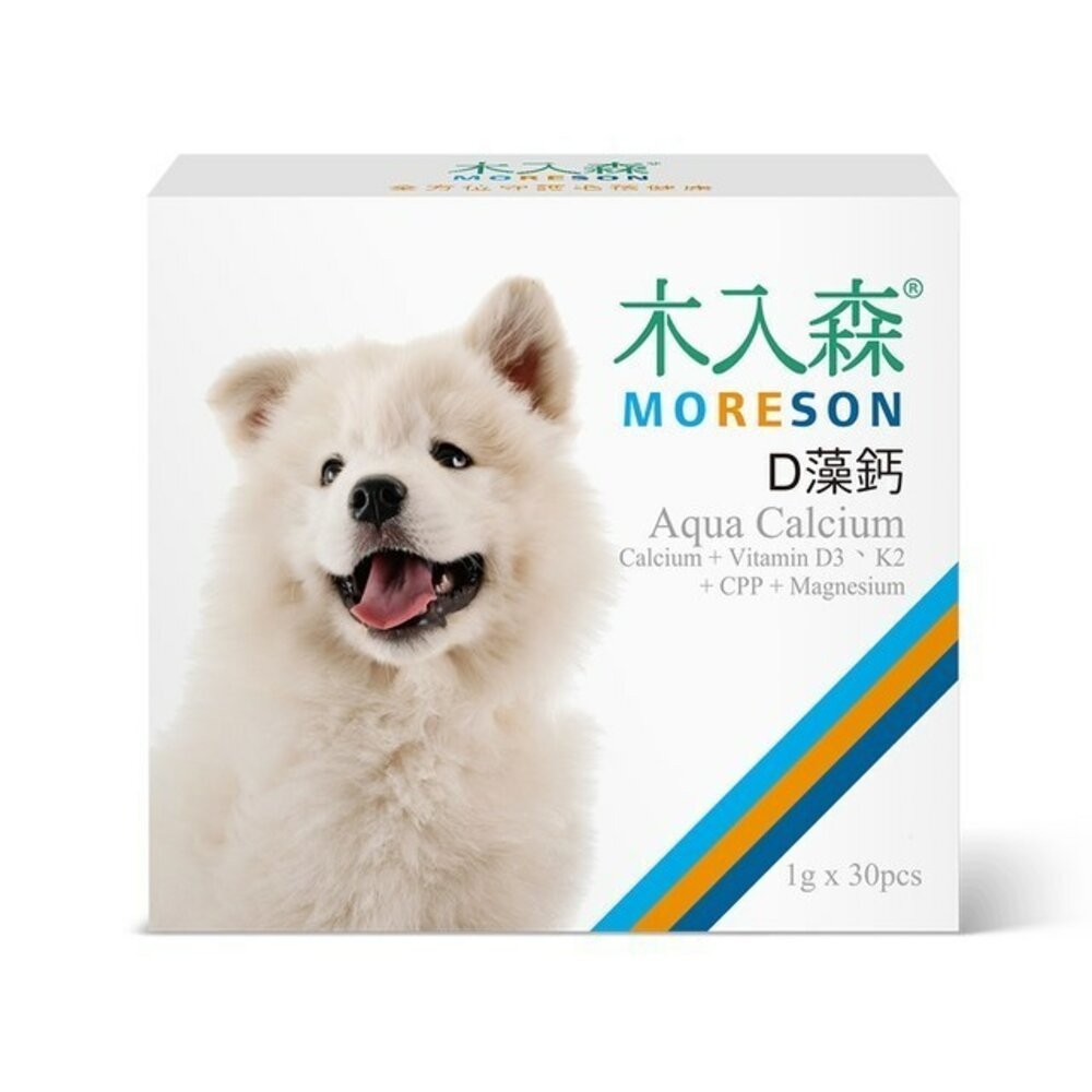 Moreson木入森 犬寶營養品 寵物魚油粉/好眼力/珍心動/膚立好/有關膝/D藻鈣/變不臭/固齒麗口滴劑『林口旗艦店』-規格圖8