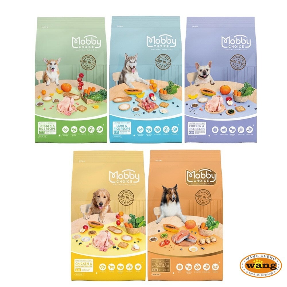 Mobby CHOICE 莫比自然食 狗飼料 1.5KG 3KG 雞肉/羊肉/低卡/鮭魚馬鈴薯 無穀 犬糧『林口旗艦店』-細節圖3