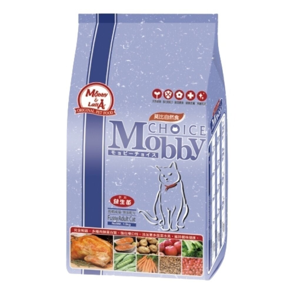 MobbyChoice 莫比 自然食 貓糧 7.5KG【免運】幼母貓/低卡/化毛/挑嘴貓 貓飼料『林口旗艦店』-規格圖7