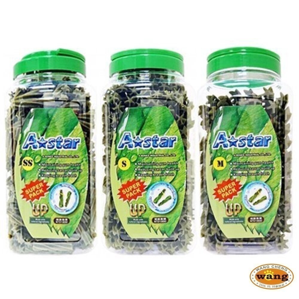 【買2桶➕送零食】A-Star Bones AB 潔牙骨桶裝1900g 雙頭 五星 亮白 空心 高齡犬『林口旗艦店』-細節圖8