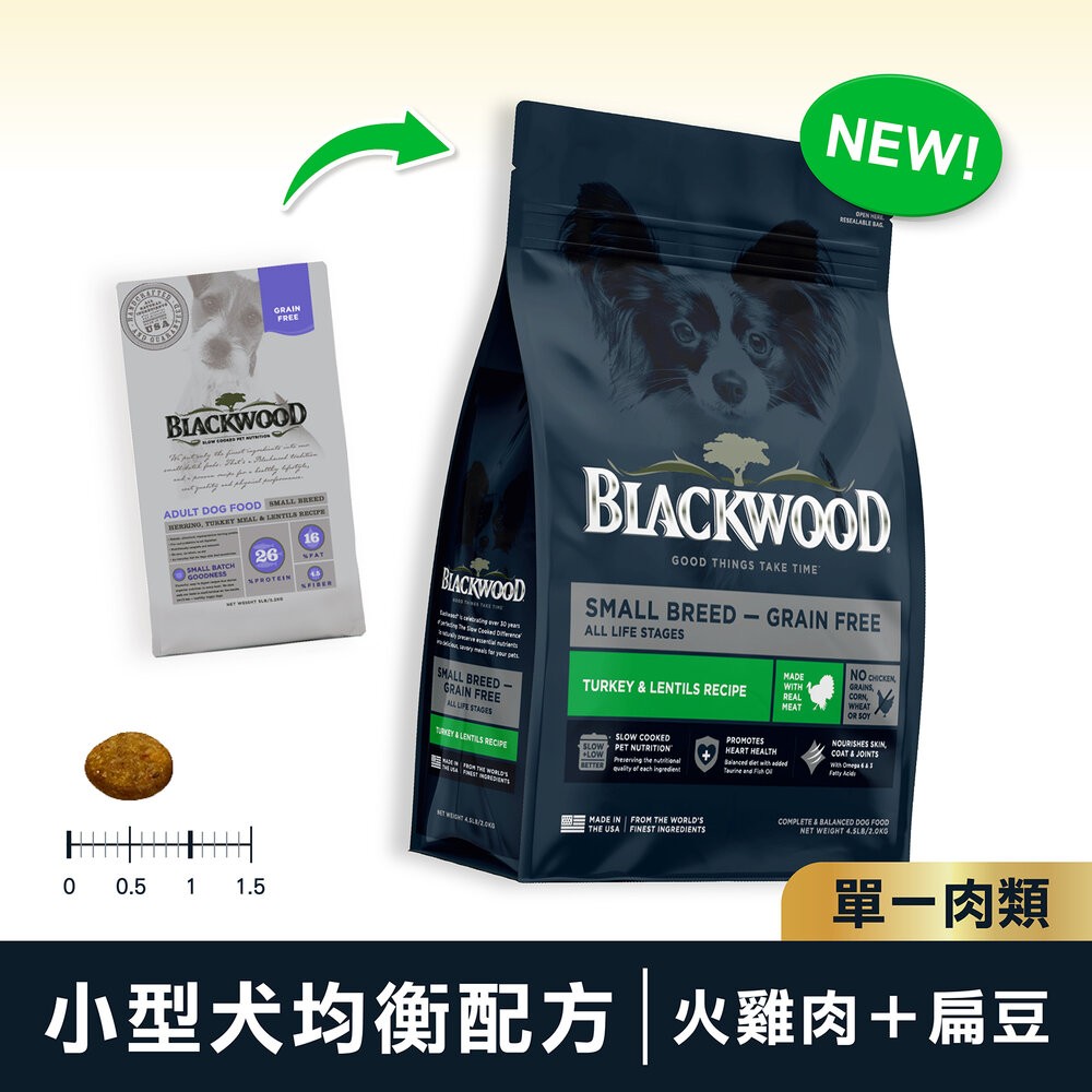 Blackwood 柏萊富 犬糧 1磅(450g) 功能性 極鮮無穀 幼犬 全犬 低卡保健 柏萊富狗『林口旗艦店』-規格圖10