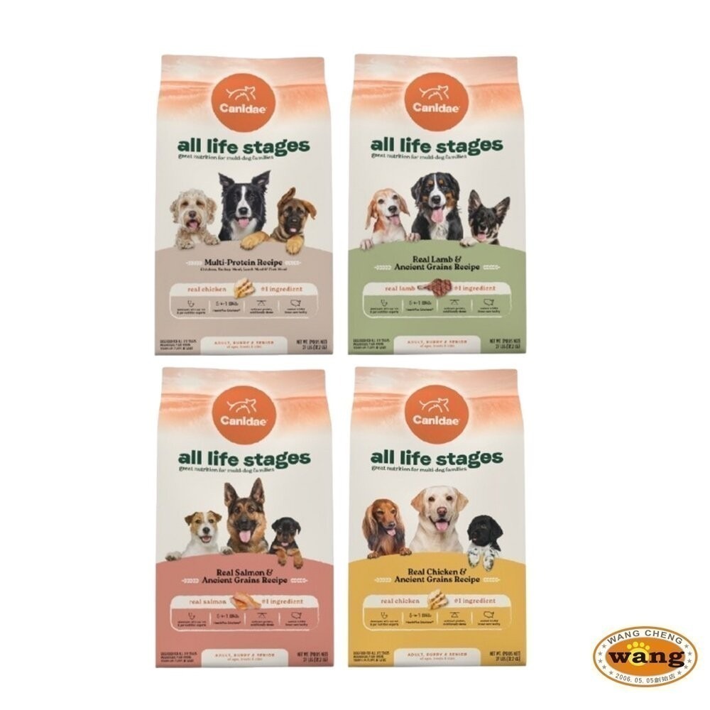 美國 CANIDAE 良善 全齡犬糧 2.2kg 12.2kg 鮮雞 鮮羊 四種肉 鮮鮭魚 狗飼料『林口旗艦店』-細節圖2