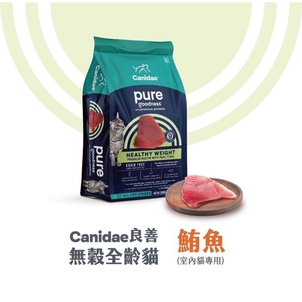 美國 CANIDAE 良善 貓飼料 2.3kg 4.5kg 專業配方/無榖純淨貓糧 關節護膚 成貓 熟齡貓『林口旗艦店』-規格圖9