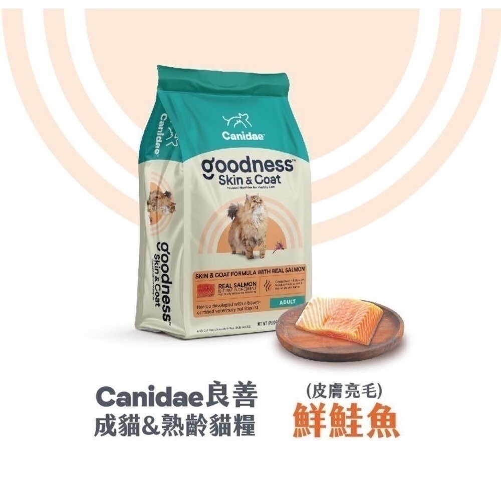 美國 CANIDAE 良善 貓飼料 2.3kg 4.5kg 專業配方/無榖純淨貓糧 關節護膚 成貓 熟齡貓『林口旗艦店』-規格圖9