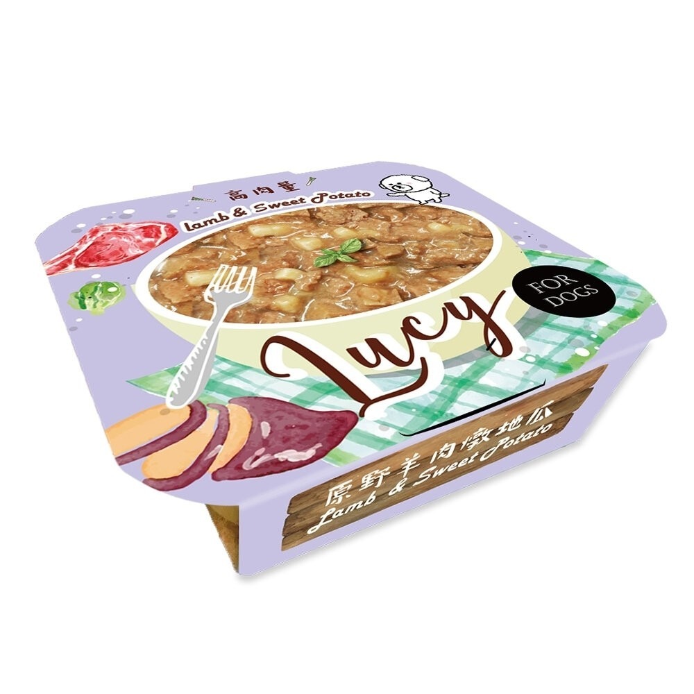 LUCY 肉肉控犬用餐盒80g 高肉量 滿滿的肉肉 狗餐盒 狗罐頭 狗罐 開封即食不用等 全齡犬『林口旗艦店』-規格圖9
