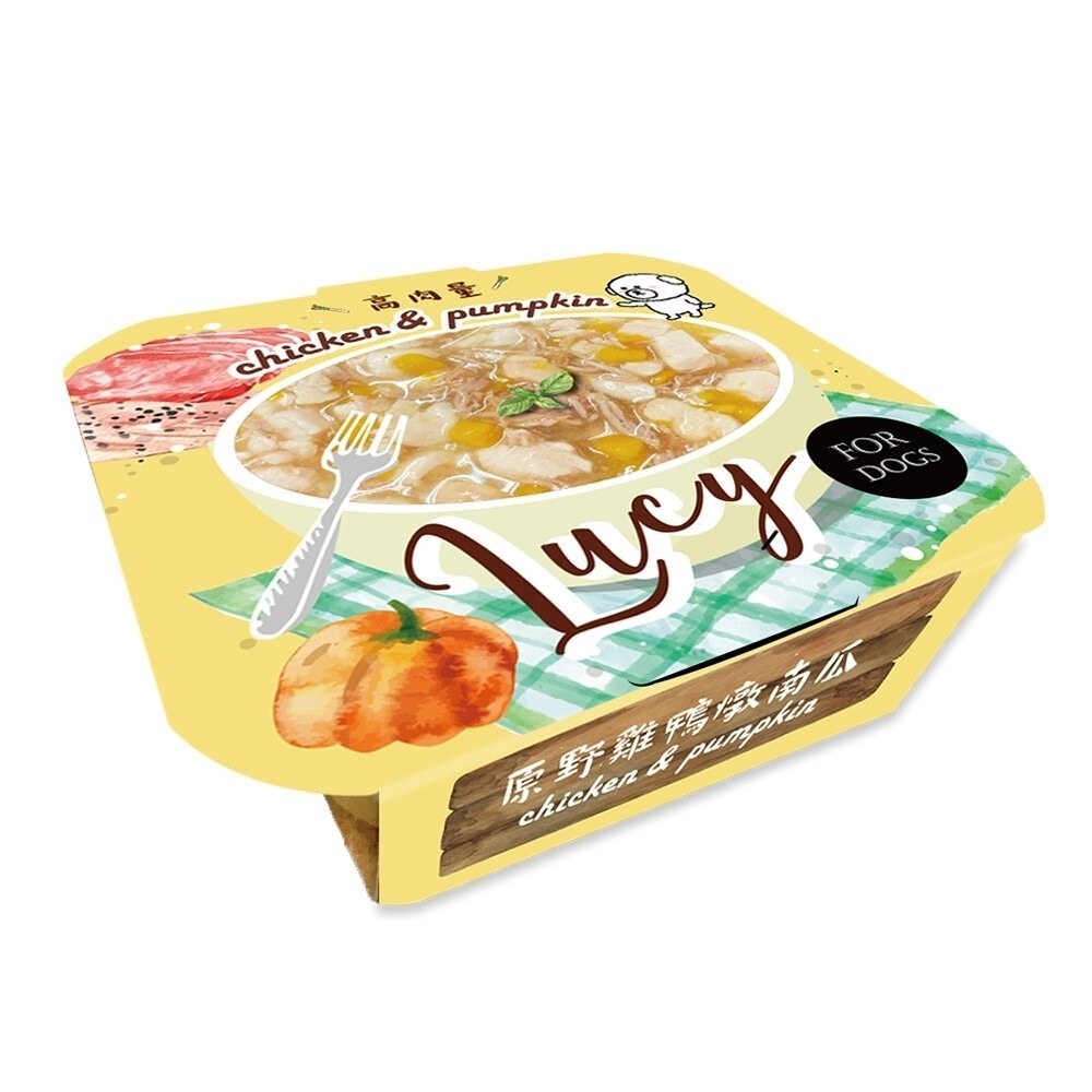 LUCY 肉肉控犬用餐盒80g 高肉量 滿滿的肉肉 狗餐盒 狗罐頭 狗罐 開封即食不用等 全齡犬『林口旗艦店』-規格圖9