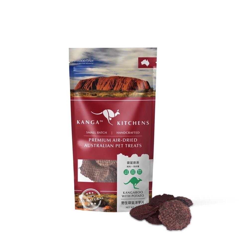 澳洲Kanga Kitchens 袋鼠廚房 50g 肉條 肉乾 小肉餅 洋芋片 蔬菜棒 犬貓零食 『林口旗艦店』-規格圖6