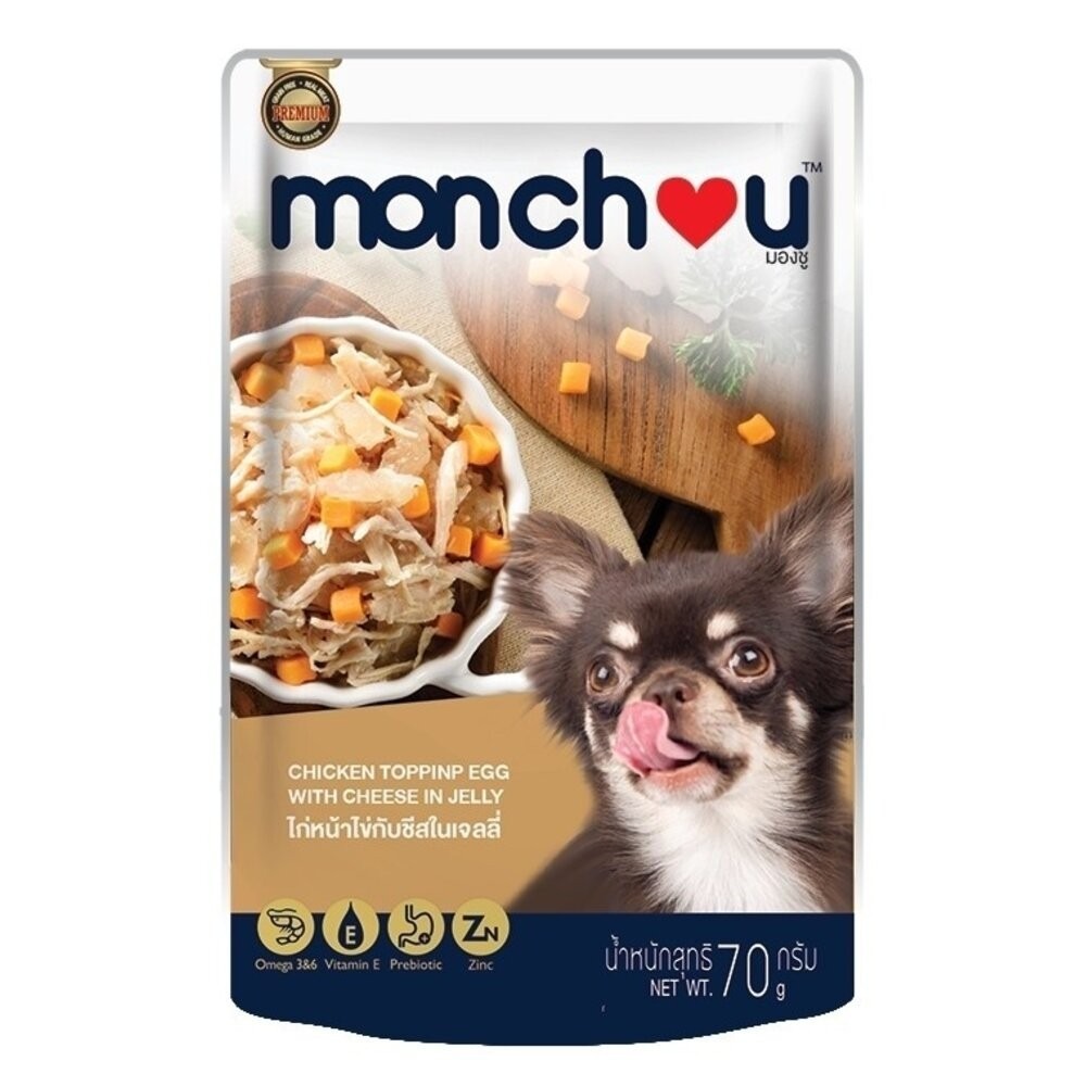 Monchou 萌啾 真肉煲餐包 補水營養狗餐包 70g 補水餐包 湯包 原型肉塊 狗餐包『林口旗艦店』-規格圖9