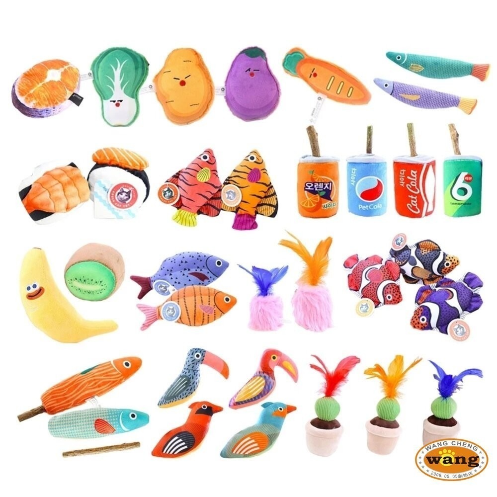 🔥【任選三件免運】🔥Aduck 猫薄荷發聲玩具 台灣現貨  蔬果/鳥/魚/飲料罐/花盆 羽毛 貓玩具『林口旗艦店』-細節圖2